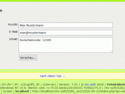 mv-soft: Dateneingabe